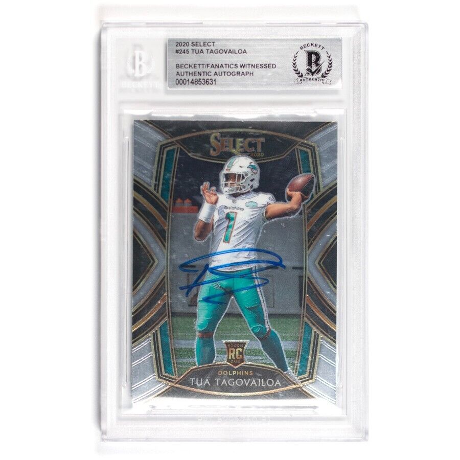 2020 Panini Select Certified Tua Tagovailoa Rookie Card #SCR-3 Miami  Dolphins RC