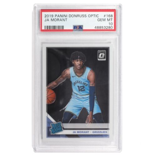 2019-20 Panini Donruss Optic Ja Morant Rated Rookie Card RC #168 PSA 10 Gem Mint