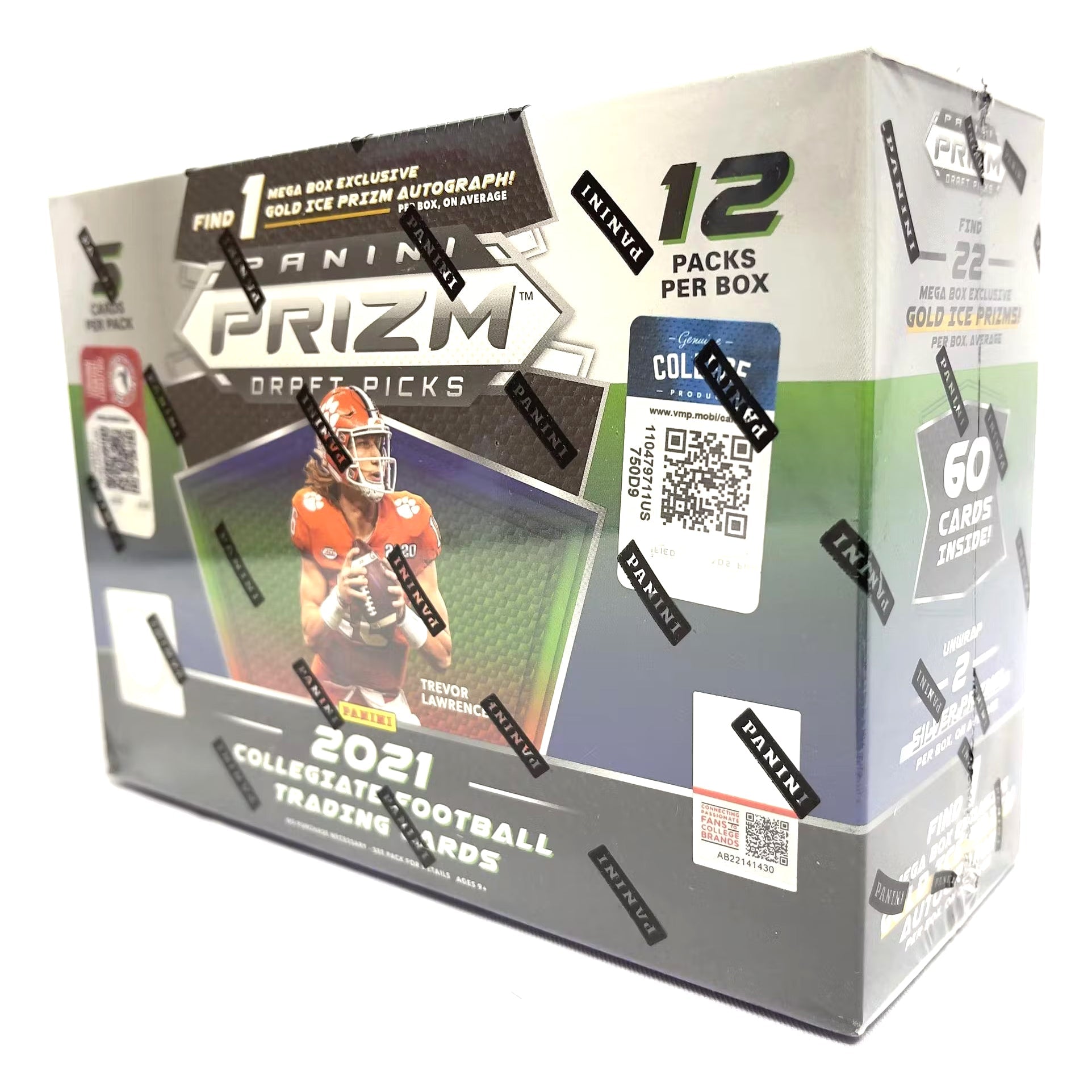 2021 Panini Prizm Draft Picks Football Mega Box Gold Ice Prizm Autograph- Sealed