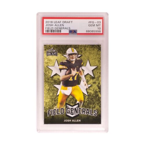 2018 Leaf Draft Field Generals #FG-03 Josh Allen RC PSA 10 Bills Rookie