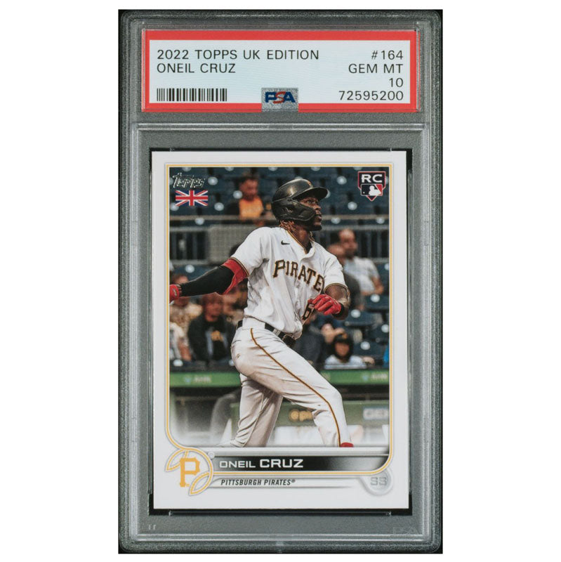 2022 Topps UK Edition Oneil Cruz #164 Rookie RC Pirates GEM MINT PSA 10 Pop 2