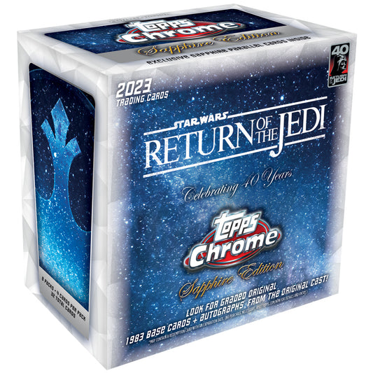2023 Topps Star Wars Chrome Sapphire Edition Return Of The Jedi Sealed Box