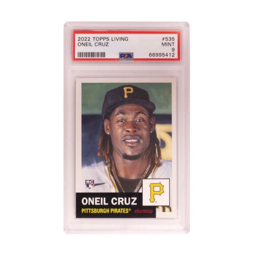 2022 Topps Living MLB Oneil Cruz #535 PSA 9 Mint Rookie RC Pirates