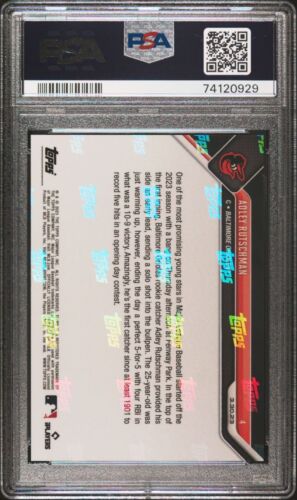 2023 Topps Now #4 Adley Rutschman Baltimore Orioles RC Rookie PSA 10 GEM MINT