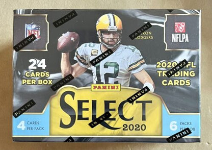 2020 Panini Select Football NFL Blaster Box Blue Prizm Die-cuts