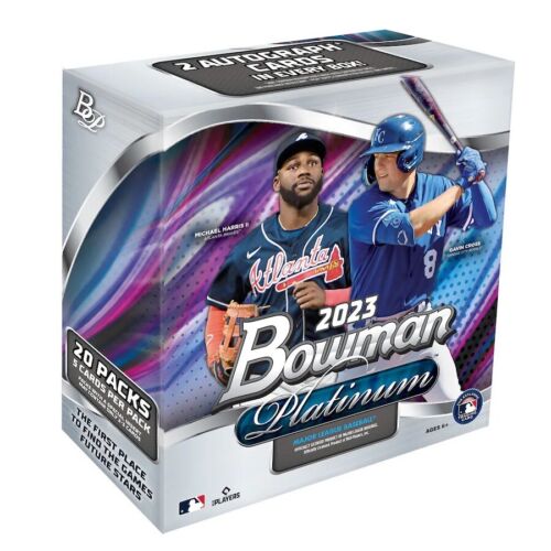 2023 Bowman Platinum Baseball Factory Sealed Monster Mega Box 2 Autos Per Box