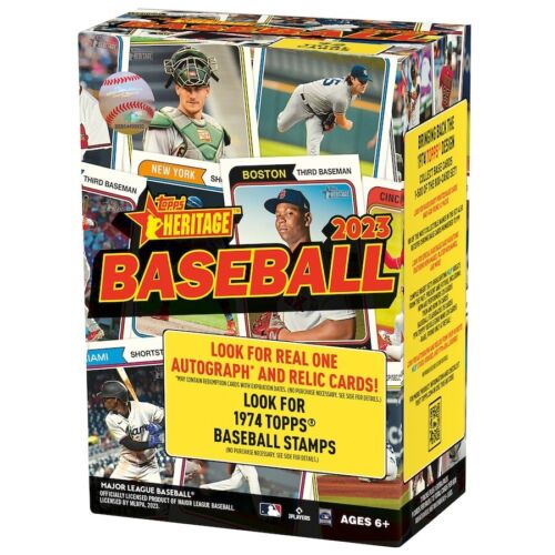 2023 Topps Heritage Baseball Blaster Box MLB Trading Cards