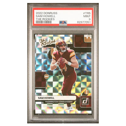 2022 Donruss Sam Howell The Rookies RC #TR-5 PSA 9 MINT Commanders