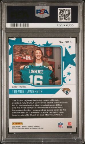 2021 Panini Rookies & Stars Draft Class #DC-1 Trevor Lawrence Rookie RC PSA 9