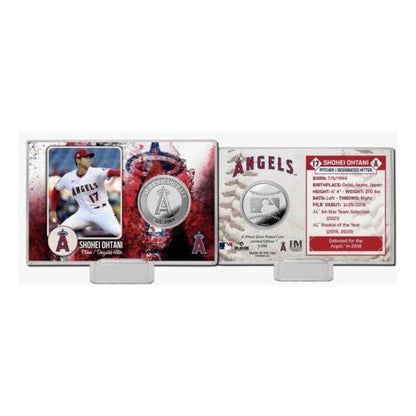 Shohei Ohtani Silver Coin Card 2021 Highland Mint Limited Edition /5000 Angels