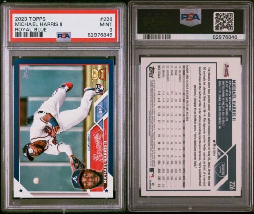 2023 Topps Series 1 Michael Harris II Royal Blue RC #226 Rookie PSA 9 Braves