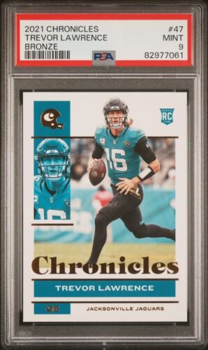 2021 Panini Chronicles #47 Trevor Lawrence Bronze RC Mint PSA 9 Jaguars