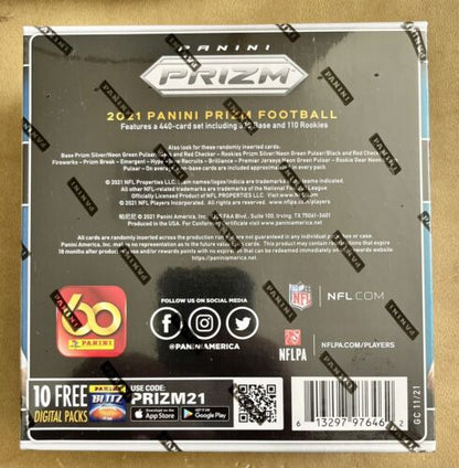 2021 Panini Prizm Football NFL Mega Box