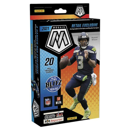 2021 Panini Mosaic Football Sealed Hanger Box Reactive Orange Parallels NFL