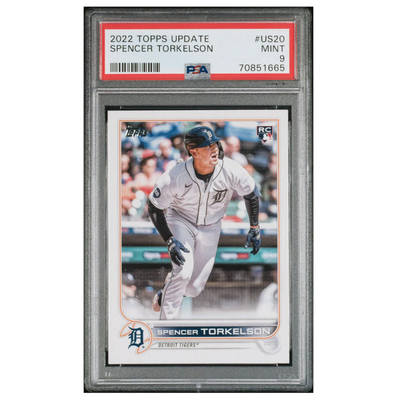 2022 Topps Update Spencer Torkelson #US20 RC Rookie PSA 9 Mint Detroit Tigers