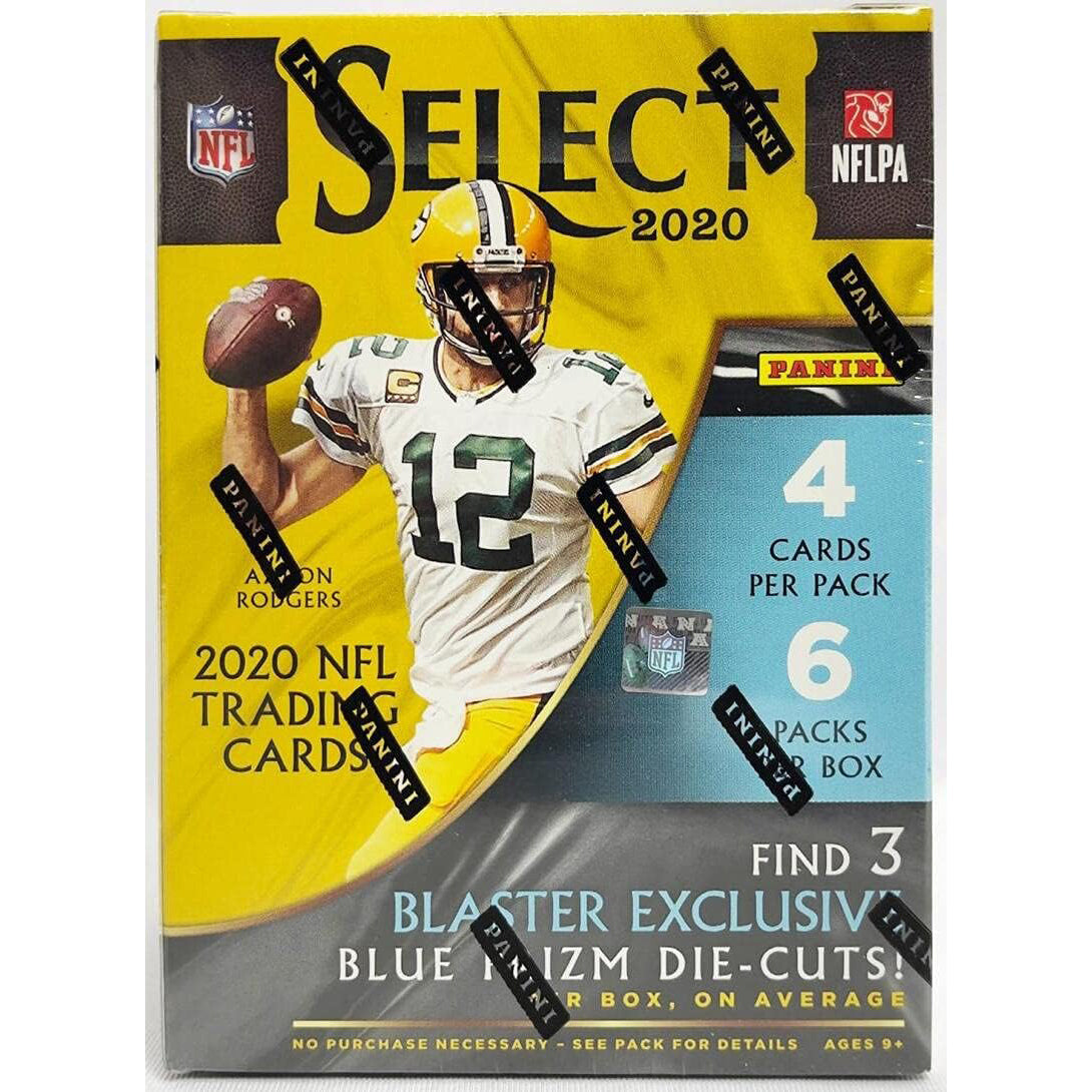 2020 Panini Select Football NFL Blaster Box Blue Prizm Die-cuts