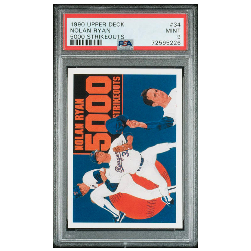 1990 Upper Deck Nolan Ryan 5000 Strikeouts #34 NM MT PSA 9