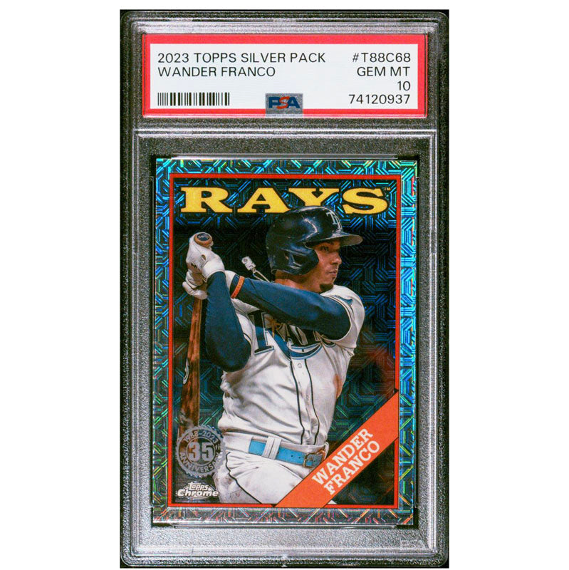 2023 Topps Silver Pack Wander Franco 1988 GEM MINT PSA 10 Tampa Bay Rays