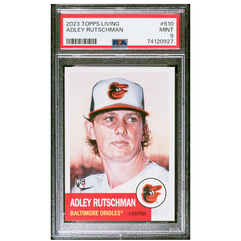 2023 Topps Living #610 Adley Rutschman Orioles RC Rookie PSA 9 MINT