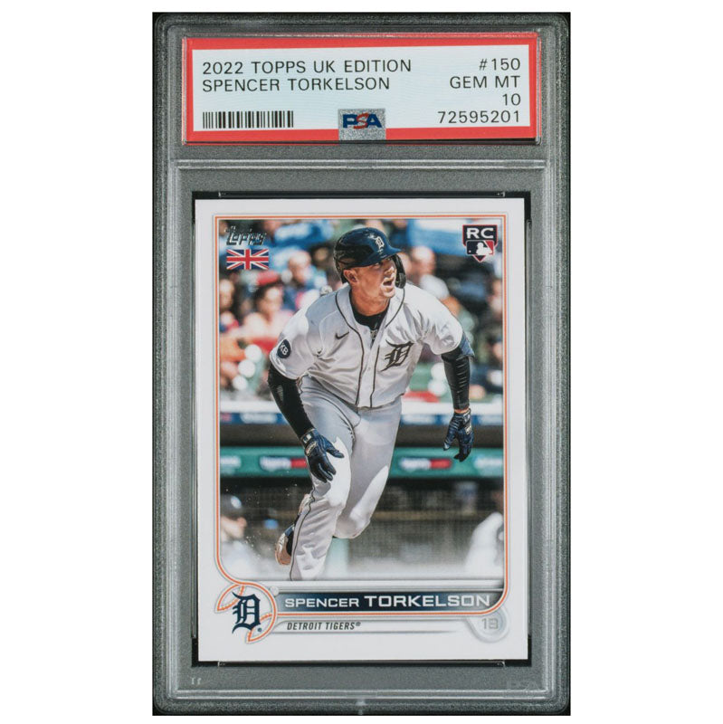 2022 Topps Baseball UK Edition Spencer Torkelson RC Rookie #150 Gem Mint PSA 10