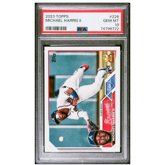 2023 Topps Series 1 Michael Harris #226 RC Rookie GEM MINT PSA 10 Braves