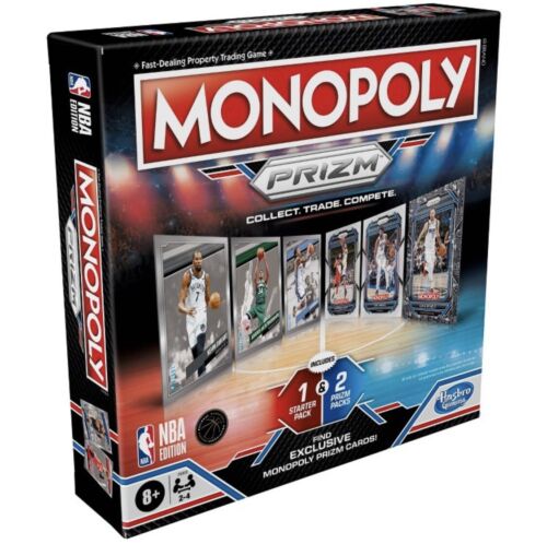 2022-23 Panini Prizm NBA Trading Card Edition Monopoly Board Game