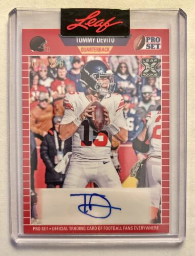 2023 Leaf Pro Set Tommy Devito RC Auto New York Giants Rookie Tommy Cutlets /246