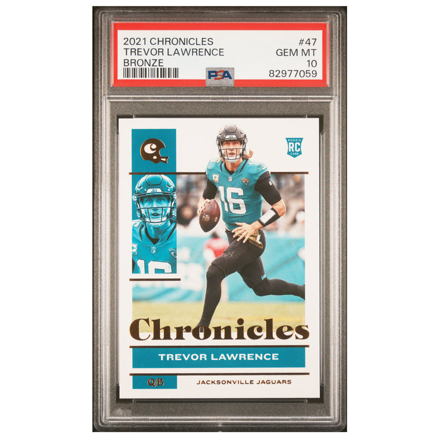 2021 Panini Chronicles #47 Trevor Lawrence Bronze RC Gem Mint PSA 10 Jaguars