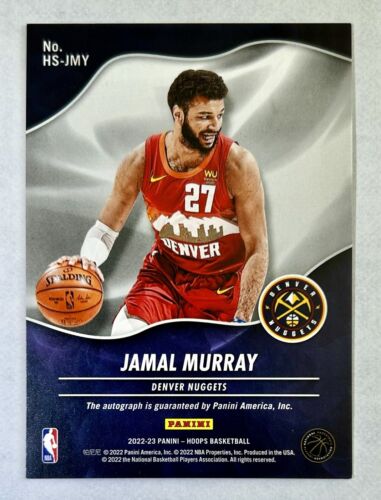 2022-23 Panini Hoops Hot Signatures Auto Jamal Murray Asia Box Hyper Gold Nugget