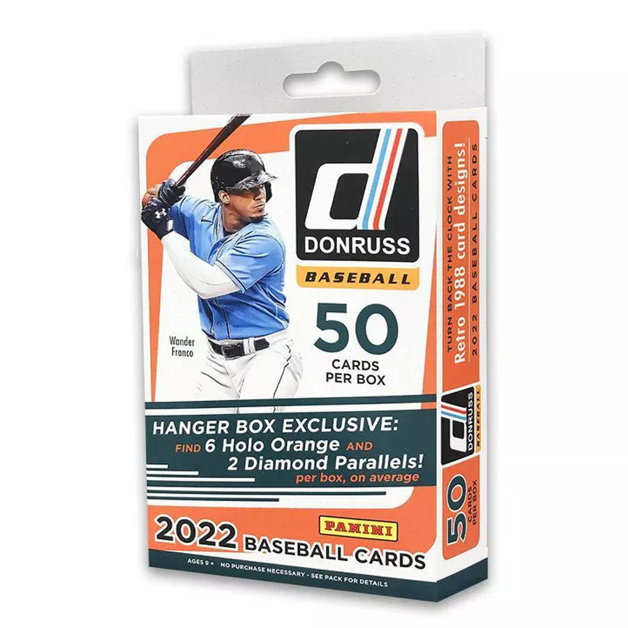 2022 Panini Donruss MLB Baseball Factory Sealed Hanger Box 50 Cards