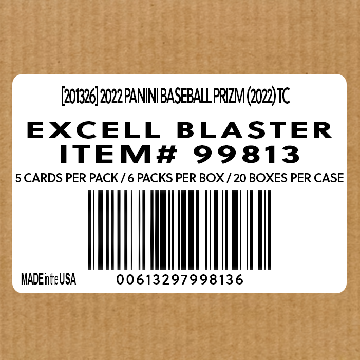 2022 Panini Prizm Baseball Factory Sealed Blaster Case 20 Boxes Per Case