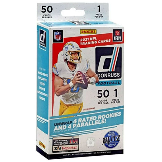 2021 Panini Donruss NFL Football hanger Box 50 Cards