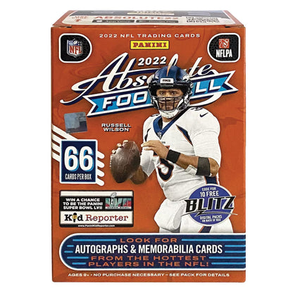 2022 Panini Absolute Football Blaster Box KABOOM GREEN PARALLELS