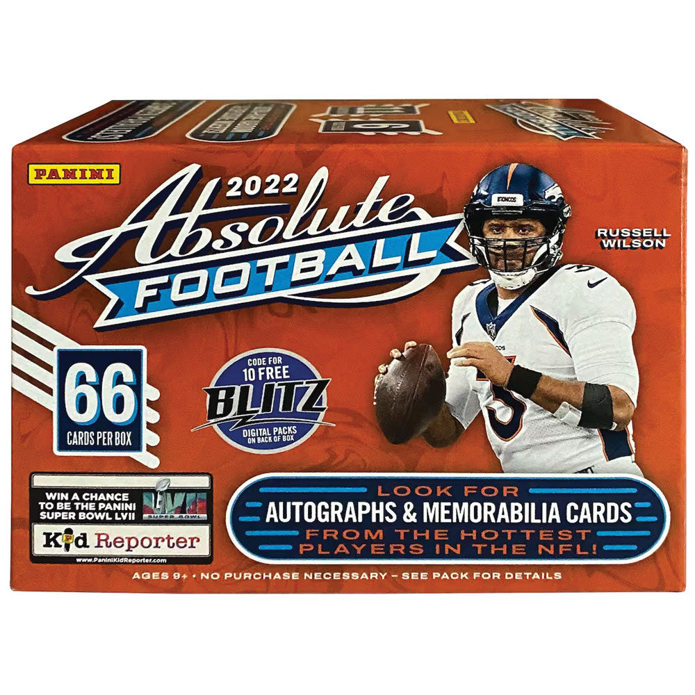 2022 Panini Absolute Football Blaster Box KABOOM GREEN PARALLELS