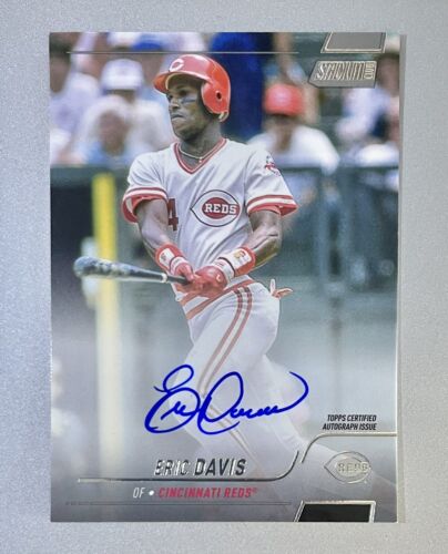 2022 Topps Stadium Club On Card Auto Eric Davis SCBA-ED Reds Autograph Signature