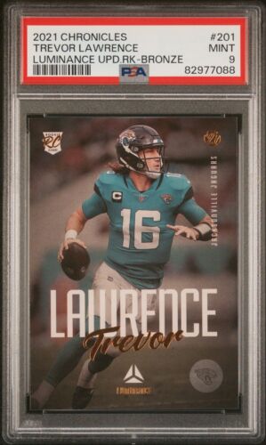 2021 Chronicles Trevor Lawrence Luminance Update Rookie Bronze RC PSA 9 MINT