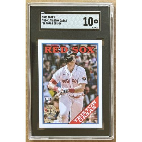 2023 Topps Tristan Casas Rookie #92 RC 1988 Topps SGC Graded GEM MINT 10 Red Sox