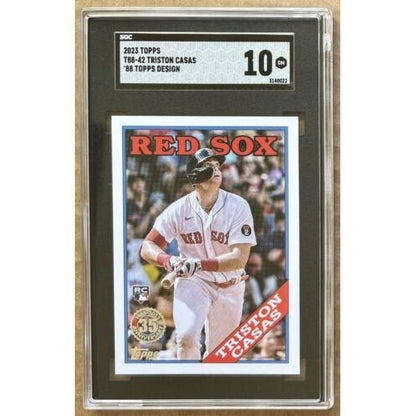 2023 Topps Tristan Casas Rookie #92 RC 1988 Topps SGC Graded GEM MINT 10 Red Sox