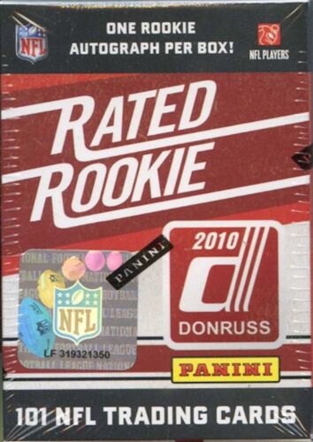 2010 Donruss Football Rated Rookie Set Factory Sealed Box! 1 Auto Per Box!