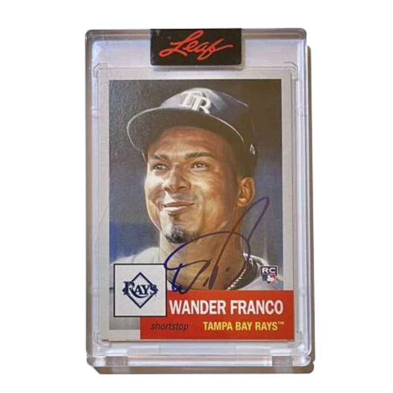 2022 Topps Living Encased Wander Franco On Card Auto Rookie RC Beckett COA Rays