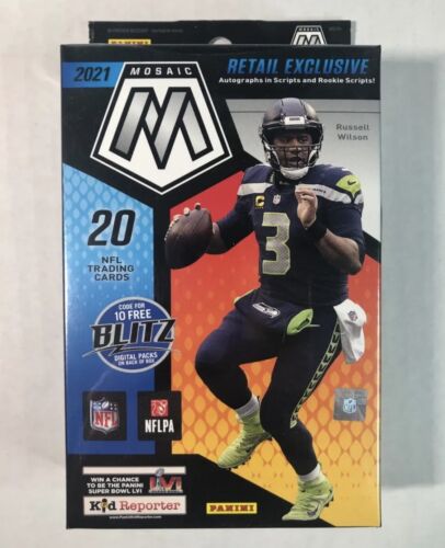 2021 Panini Mosaic Football Sealed Hanger Box Reactive Orange Parallels NFL