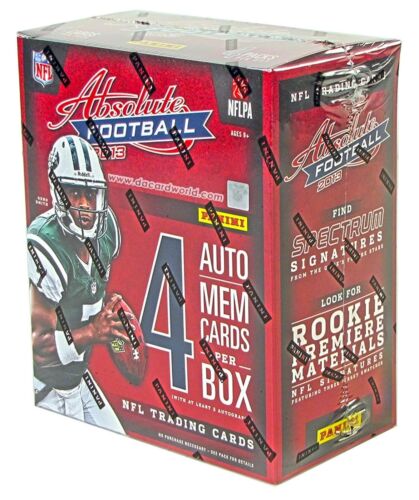 2013 Panini Absolute Football Hobby Box Factory Sealed Case 6 Boxes Per Case!