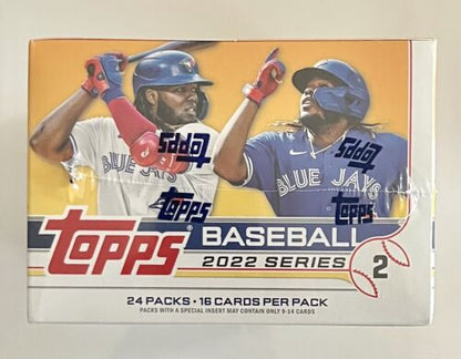 2022 Topps Series 2 MLB Baseball 24 Pack Retail Display Box