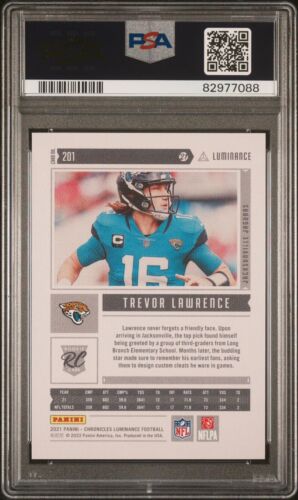 2021 Chronicles Trevor Lawrence Luminance Update Rookie Bronze RC PSA 9 MINT