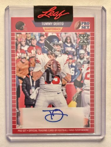 2023 Leaf Pro Set Tommy Devito RC Auto New York Giants Rookie Tommy Cutlets /246