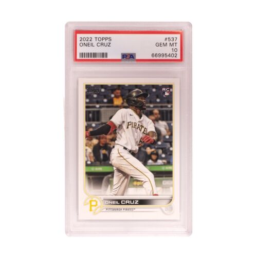 2022 Topps Oneil Cruz Rookie Card RC #537 GEM MINT PSA 10 Pirates