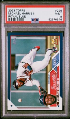 2023 Topps Series 1 Michael Harris II Royal Blue RC #226 Rookie PSA 9 Braves