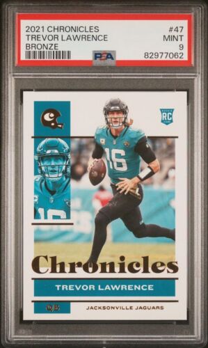 2021 Panini Chronicles #47 Trevor Lawrence Bronze RC Mint PSA 9 Jaguars