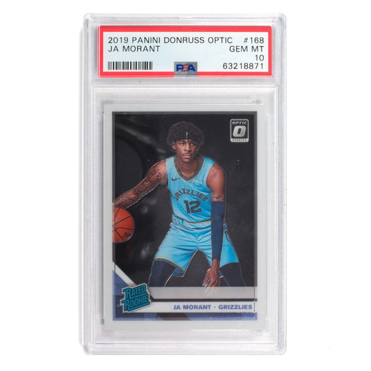 2019-20 Panini Donruss Optic Ja Morant Rated Rookie Card RC #168 PSA 10 Gem Mint