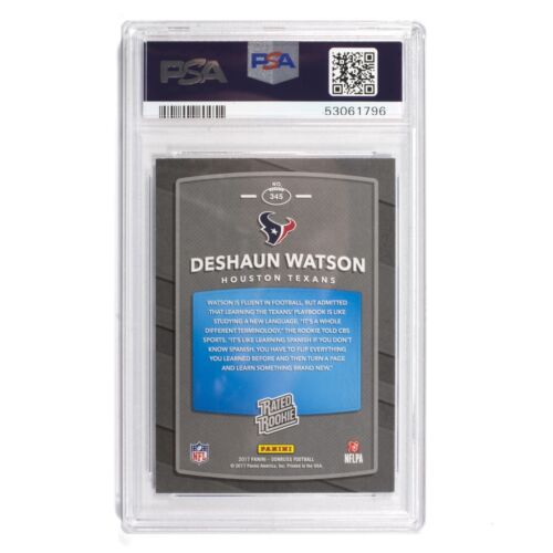 2017 Donruss Football Rated Rookie Deshaun Watson PSA 10 Gem Mint